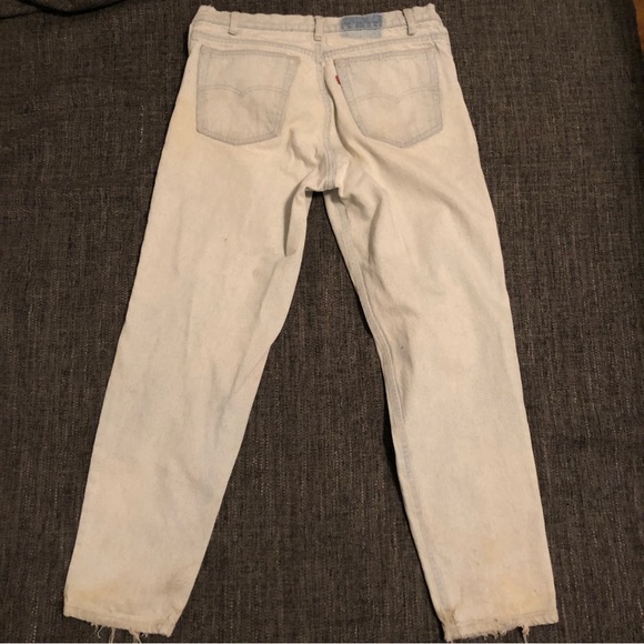 Vintage Levis 918 Jeans Made In USA 34x32 Amazing Natural Distress - Picture 10 of 11